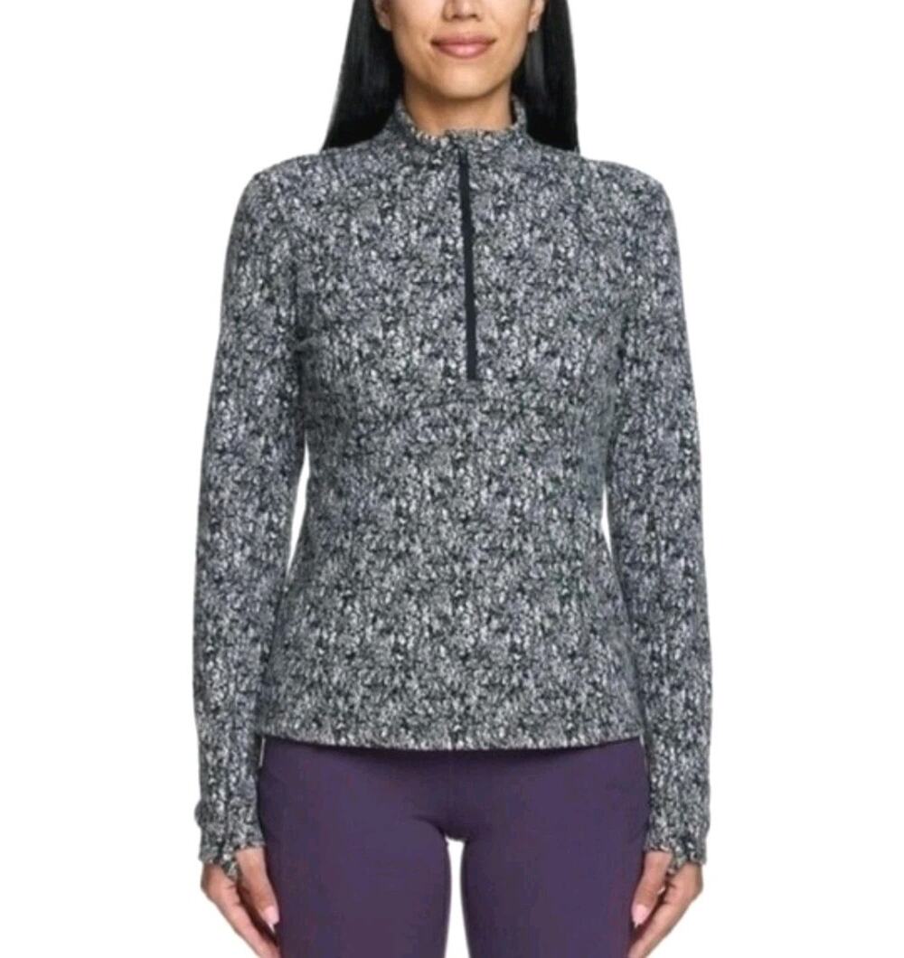 Spyder Active Women's Half Zip Fleece Pullover Jacket Size Large Outdoor Sweater